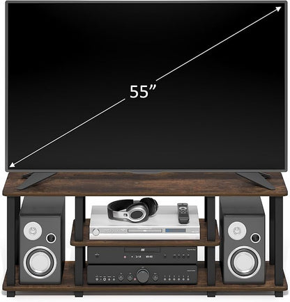 Furinno Turn-S-Tube TV Stand, 3-Tier Toolless Assembly Entertainment Center - Image 5