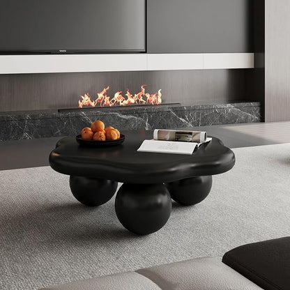 35.03" Cloud Coffee Table for Living Room Unique Coffee Table Modern Low Coffee - Image 5