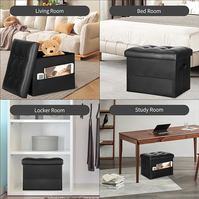 Storage Ottoman Foot Rest Stool - Image 5
