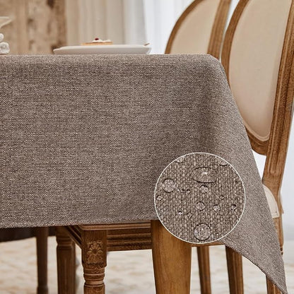 BALCONY & FALCON Rectangle Tablecloth Washable Wrinkle Resistant and Water by BALCONYFALCON