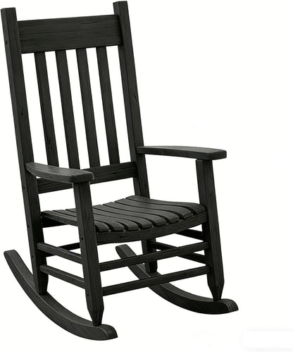 Oversized Outdoor Wooden Rocking Chair by Unknown