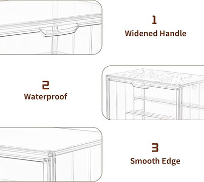 4 Pack Display Case for Collectibles 4 Layer Updated Adjustable Acrylic Display - Image 8