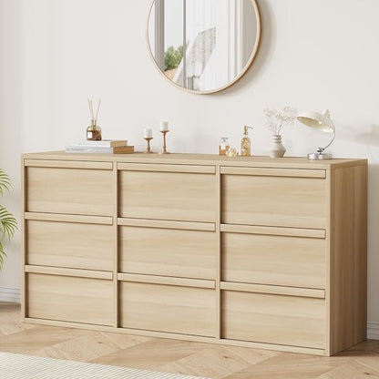 Garvee 9 Dresser for Bedroom, 58.7" Wide Dresser, Freestanding Horizontal Drawer by Garvee