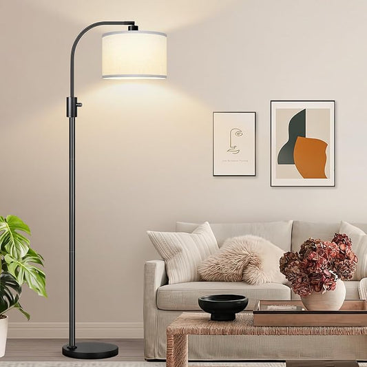 Nintiue Upgraded Modern Arc Dimmable Tall Standing Floor Lamp by Nintiue