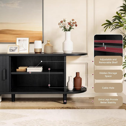 70" Mid Century Modern TV Stand - Image 6