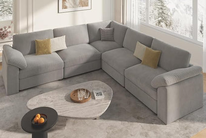 EASE MOOSE Oversized Sectional Modular Sofa, L Shape Sectional Couch Wide Deep - Image 5