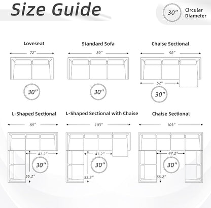 30-Inch Round Storage Ottoman, Button Tufted Ottoman Coffee Table - Image 7