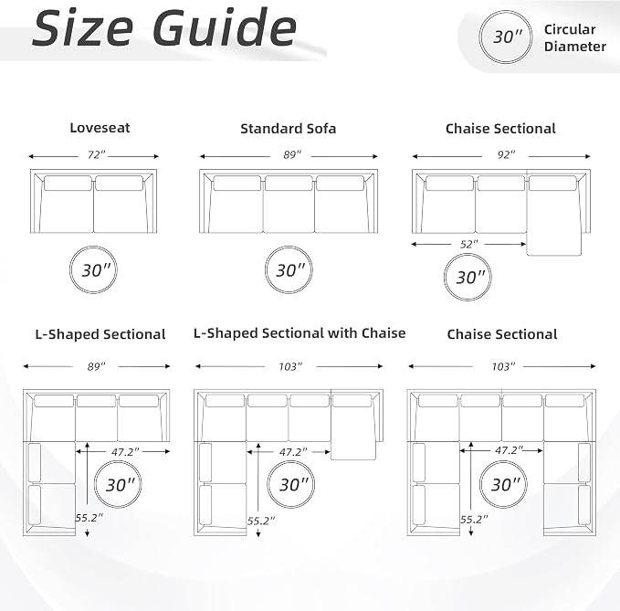 HUIMO 30-Inch Round Storage Ottoman, Modern Button Tufted Ottoman Coffee Table - Image 6
