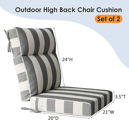 Unimatta Outdoor High Back Chair Cushion Seat Pads, 44 x 21 Inch - Image 5