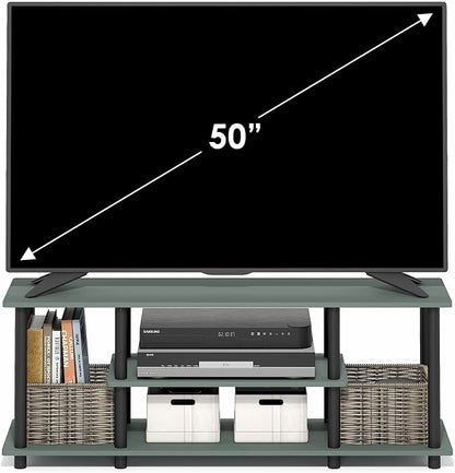 Furinno Turn-N-Tube TV Stand, 3-Tier Open Frame Rectangular Entertainment Center - Image 4