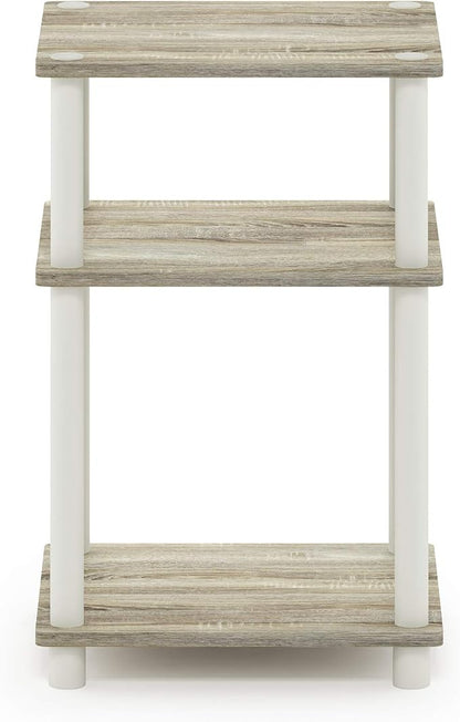 Furinno JUST Side Table, 3-Tier End Table, Open Shelves Night Stand, Bedside - Image 7