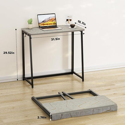 WOHOMO Small Foldable Computer Desk Writing Study Desk Easy Assembly - Image 2