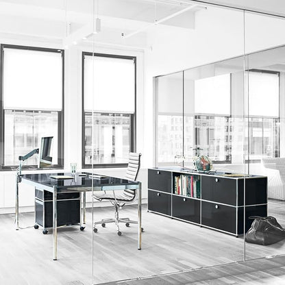 Modern Storage Cabinet Black G Versatile Free-Standing Organizer - Image 8