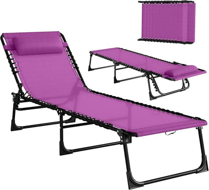 Outsunny Folding Chaise Lounge Chair, Patio Sun Tanning Chair, Outdoor Chaise by Outsunny