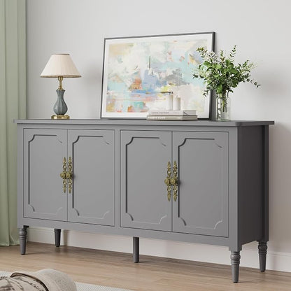 RoyalCraft Buffet Cabinet with Storage, Mid Century Modern Painted Credenza - Image 3