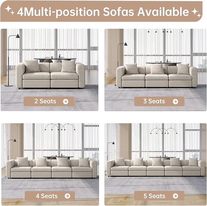 Guyii Modern 76.38" Long Oversized 2-Seat Velvet Convertible Loveseat Sofa - Image 9