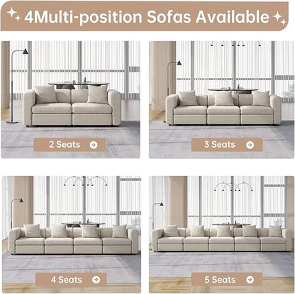 Guyii Modern 76.38" Long Oversized 2-Seat Velvet Convertible Loveseat Sofa - Image 9
