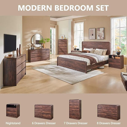 Aitjunz Modern 5 Drawers Dresser - Image 6