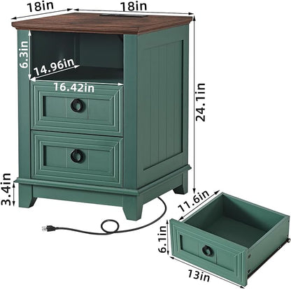 Joaxswe 18" Farmhouse Night Stand - Image 2