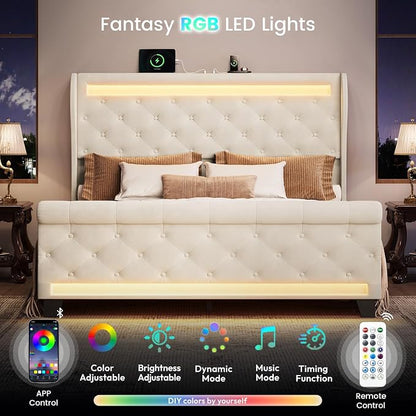 Belffin Queen Size Bed Frame - Image 3