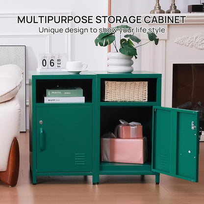 ALBAD Compact Metal Nightstand - Image 8
