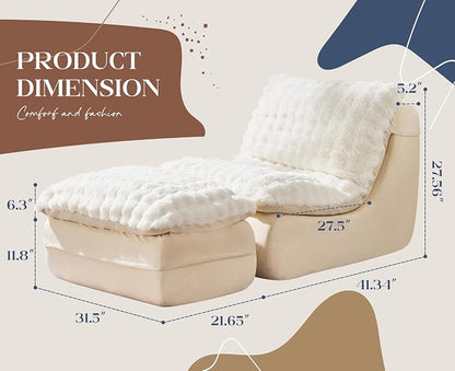 Hobestluk Sofa Couch Foam Sofa for Small Spaces Comfy Sofas - Image 2
