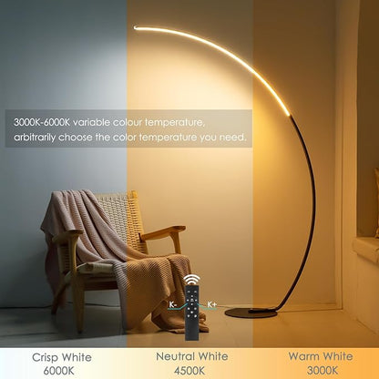 NUÜR Arc Floor Lamp, Arched Bright Floor Lamps - Image 2