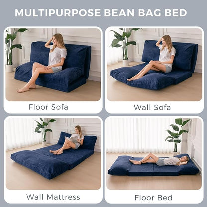 MAXYOYO Folding Sofa Bed, Floor Sofa Convertible Sleeper Chair - Image 4