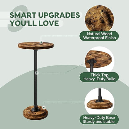 Simple Trending Small Side Table, Round Drink Table, Sofa End Table - Image 5