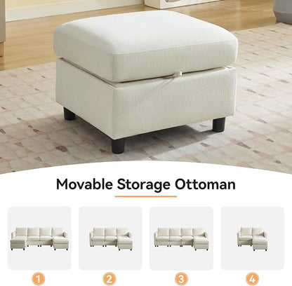 WUTUTUEE 83”L-Shaped Modular Sectional Sofa - Image 7