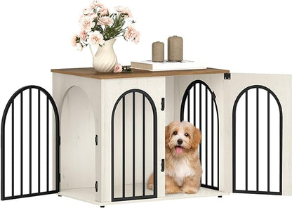 Hzuaneri 26.8'' Wooden Dog Crate Furniture, Indoor Dog Kennel Dogs Cage by Hzuaneri