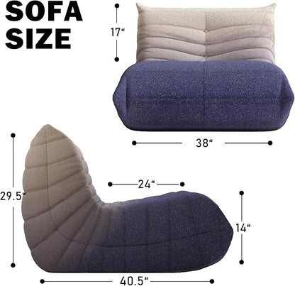 Bean Bag Chair, Fireside Chair Bean Bag Sofa Large Bean Bag Chair - Image 2