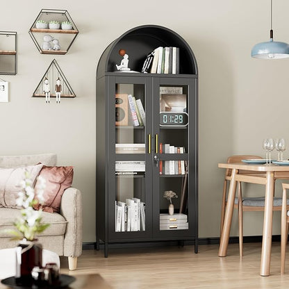 VEXPOR 73" Tall Arched Display Cabinet - Image 9