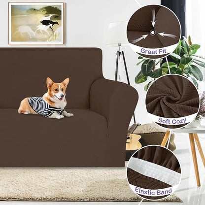 ZNSAYOTX Oversized Super Stretch Couch Cover, New Striped Sofa Covers - Image 2