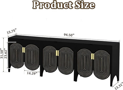 FurSch Fluted Sideboard Cabinet - Image 2
