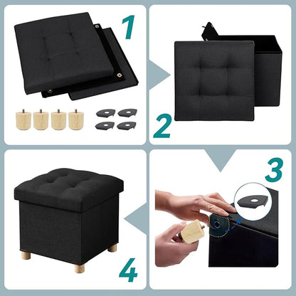 BRIAN & DANY Ottoman with Storage, Small Storage Ottoman - Image 3