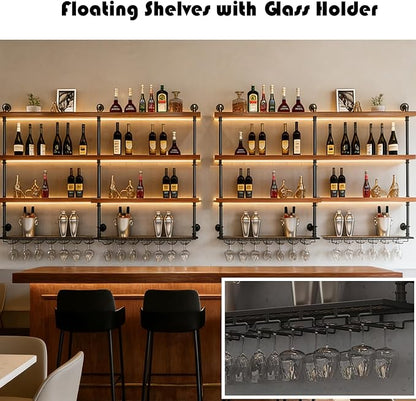 63in Wall Mounted Wine Rack - Image 7
