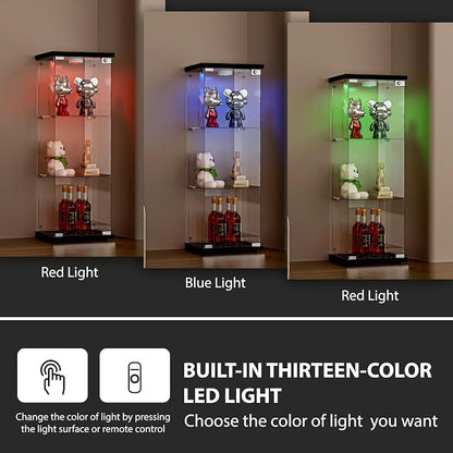 FANYUSHOW 3-Shelf Glass Display Cabinet - Image 6