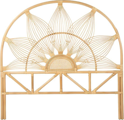 Kouboo Sunflower Rattan Queen Headboard Bedroom Bedroom Furniture Headboard by KOUBOO