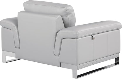 Blackjack Furniture Weston Collection Genuine Italian Leather Living Room Chair - Image 3
