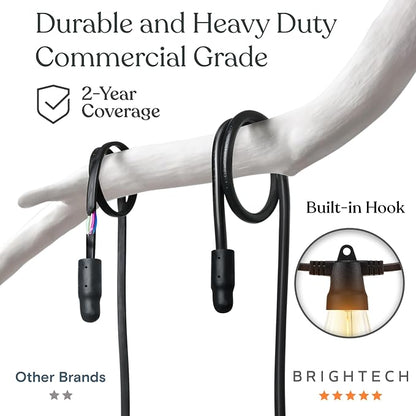 Brightech Ambience Pro Super Bright Solar - 27Ft Remote Control Outdoor String - Image 3