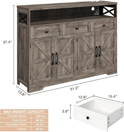 Befrases Farmhouse Buffet Cabinet - Image 3