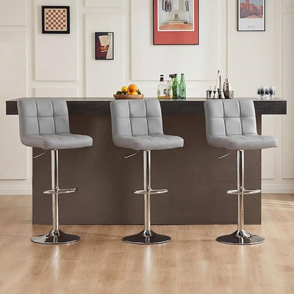 DUMOS Bar Stools Set of 4, 24 inch Counter Height Bar Stools, Upholstered - Image 7