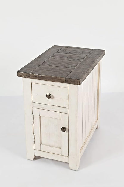 Jofran Madison County Pine Farmhouse Chairside Table - Image 10