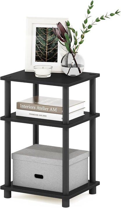 Furinno JUST Side Table, 3-Tier End Table, Open Shelves Night Stand, Bedside by Furinno-FitsYourSpaceFitsYourBudget