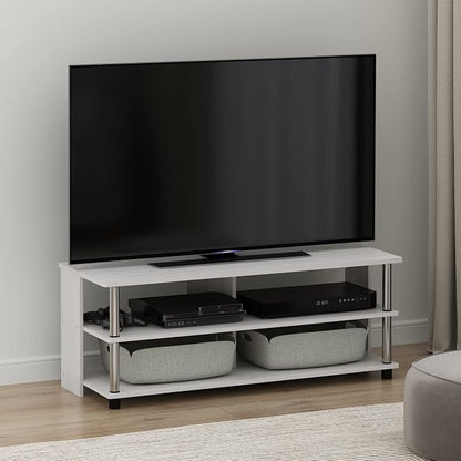 Furinno Sully TV Stand, 3-Tier Rectangular Entertainment Center - Image 2