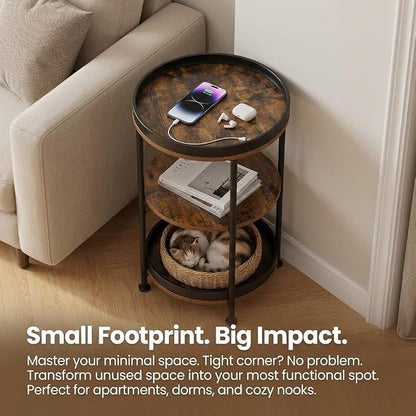 Dulcii Side Table, Round End Table - Image 10