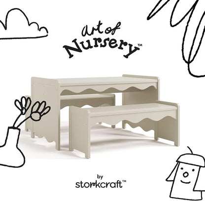 Storkcraft Casablanca Montessori Indoor Kids Table & Bench Set – Premium Kids - Image 6