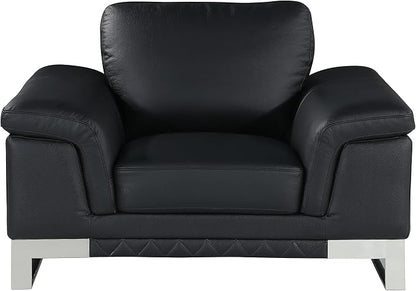 Blackjack Furniture Weston Collection Genuine Italian Leather Living Room Chair - Image 3