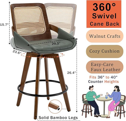 Mid Century Modern Counter Stools - Image 2